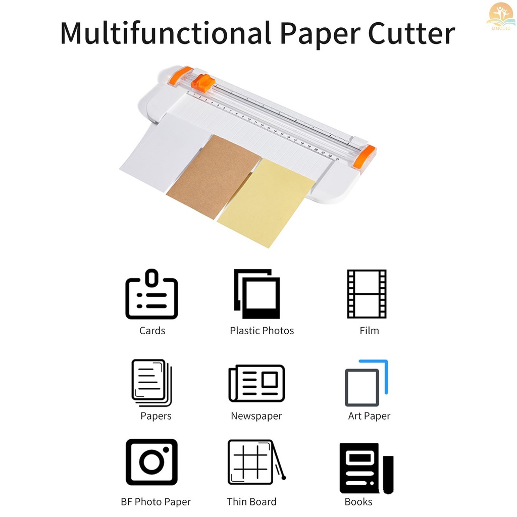 In Stock JIELISI Mini A5 Paper Trimmer Cutter Desktop Mesin Pemotong Kertas Dengan Security Cutter Head Tambahan Penggaris Sisi Untuk Kerajinan Kertas Foto Kartu Scrapbooking Kantor Rumah Sup