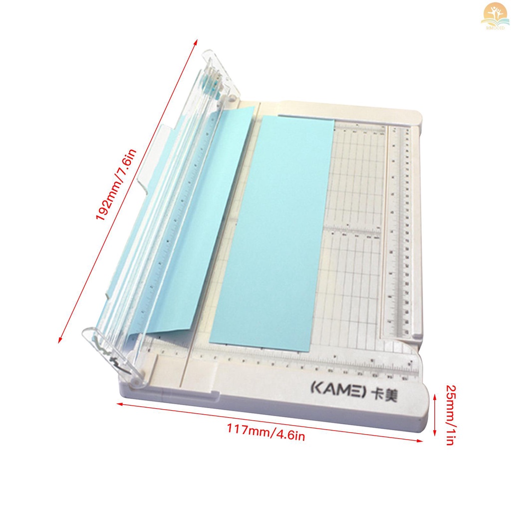 In Stock Mini Paper Trimmer Guillotine Cutter 6inch (152mm) Panjang Potong Desktop Mesin Pemotong Kertas Dengan Pengaman Pemotong Kepala Sisi Penggaris Untuk Kerajinan Kertas Foto Kartu Scrapbooking