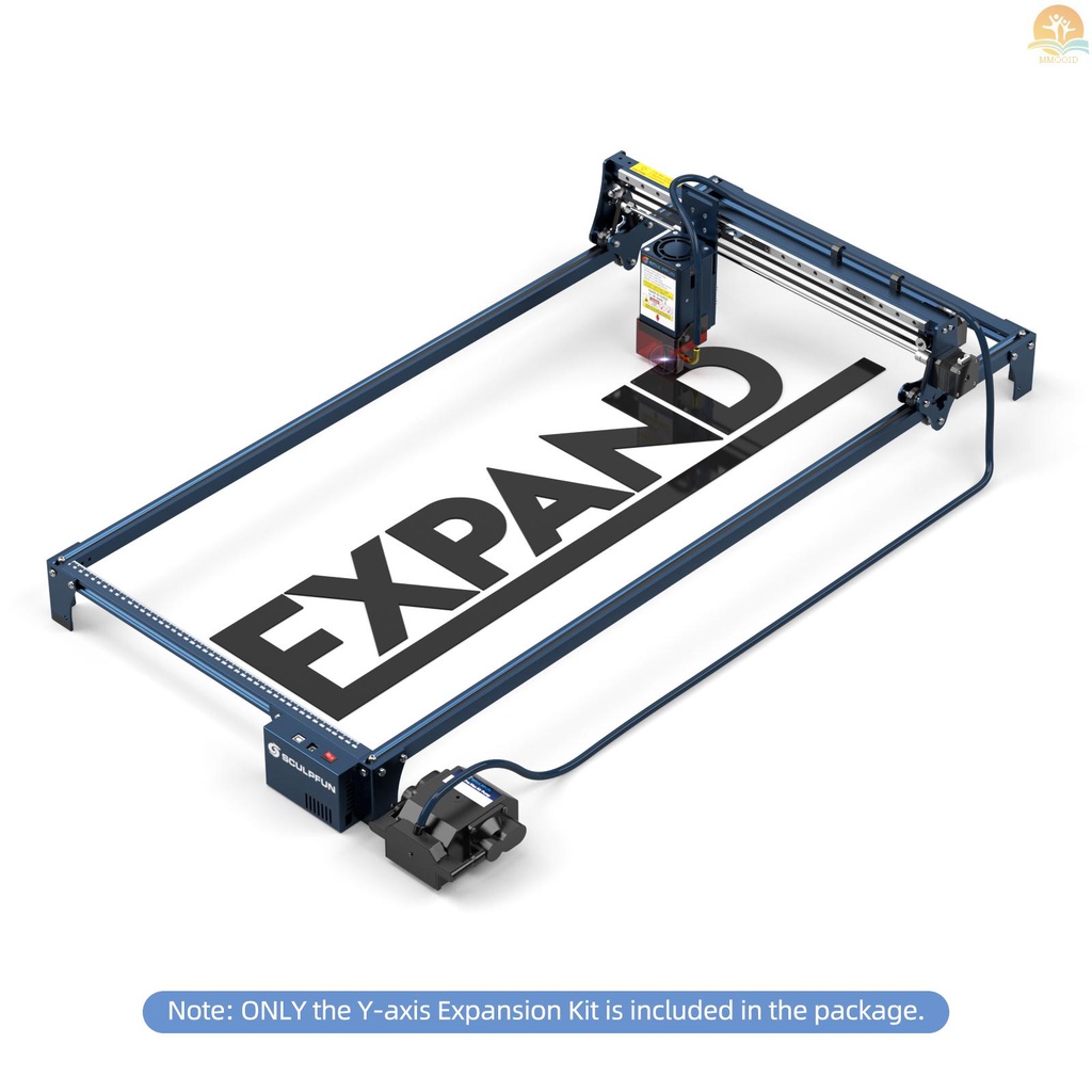 In Stock Sculpfun S30 Series Engraving Area Expansion Kit Untuk Sculpfun S30 /S30 Pro/S30 Pro Max Mesin Ukir Kit Ekstensi Y-axis Ke 935x400mm V-Slot Aluminium Shaft Langsung Masuk