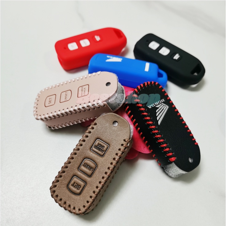 Case Kunci Motor Kulit Smart Car Remote 3tombol Fobs Sarung Pelindung Untuk HONDA VARIO Pcx125 150 153 160 HONDA SCOOPY VARIO 125 Monkey 2019