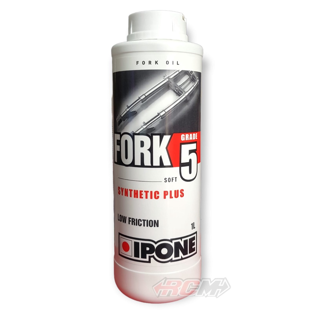 OIL OLI OLIE PELUMAS MINYAK SHOCK FRONT FORK GRADE 5 SOFT 1LITER 1 LITER 1L SYNTHETIC PLUS LOW FRICTION SUSPENSION ABSORBER DEPAN MOTOR ORI ORIGINAL IPONE ASLI