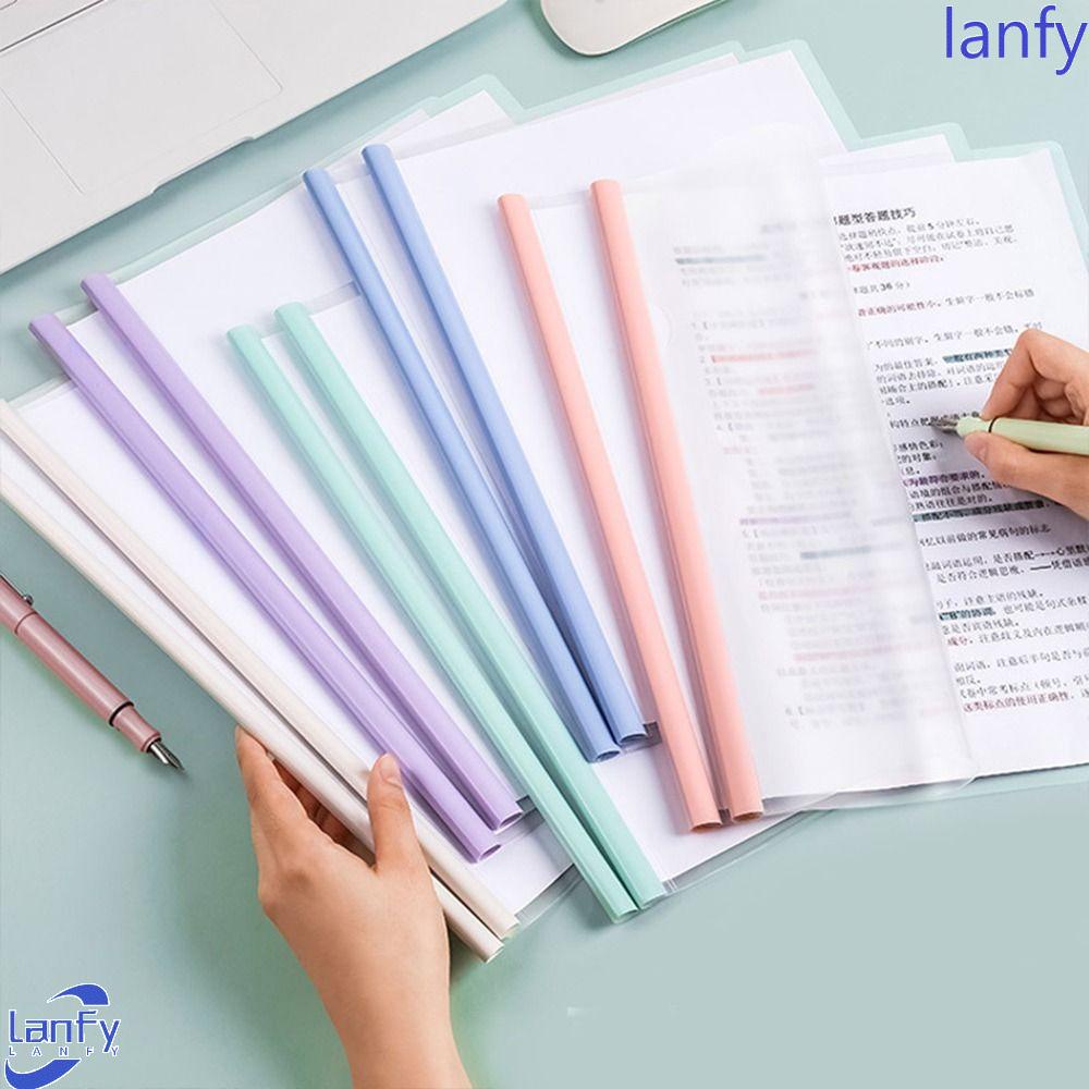 LANFY 10pcs /set Penjepit Folder File A4, Holder Klip File|Paper Folder, Folder Dokumen Akun Tangan Scrapbooking Tahan Air Multifungsi Untuk Kantor