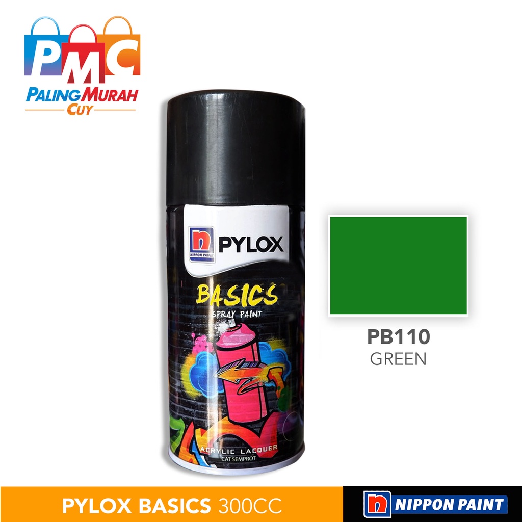 

Cat Semprot Nippon Paint PYLOX BASICS 300cc - PB110 Green