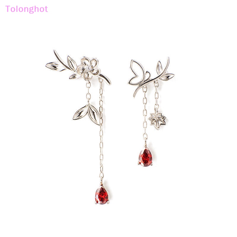 Tolonghot&gt; 1pasang Kartun Anime Tian Guan Ci Fu Anting Hua Cheng Xie Lian Ear Studs Untuk Wanita Pasangan Bunga Perhiasan Aksesoris Hadiah Dengan Baik