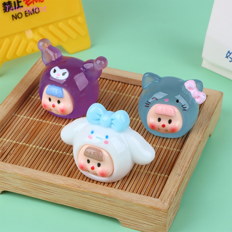 Tolonghot&gt; Kartun Bayi Perempuan 3D Besar Resin Miniatur Lucu Kreatif DIY Ponsel Case Mini Liontin Perhiasan Aksesoris well