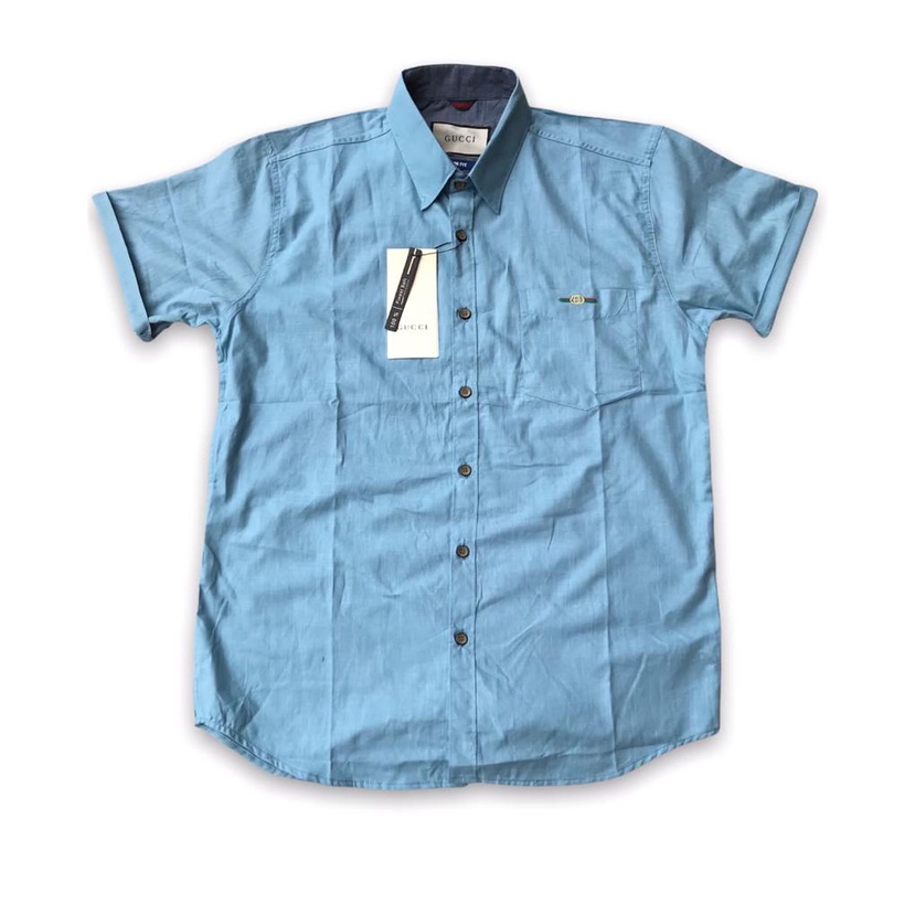 Kemeja Gucci Original || Kemeja Lengan Pendek Pria || Kemeja Fashion Polos Terbaru || Kemeja Terlari