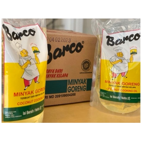 

✨Ready Stok✨ - barco minyak goreng kelapa 2 Liter pouch- 1.2.23