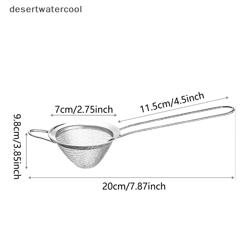 Deid Saringan Kerucut Stainless Steel Jaring Halus Cocktail Bar Strainer Cone Strainer Martijn