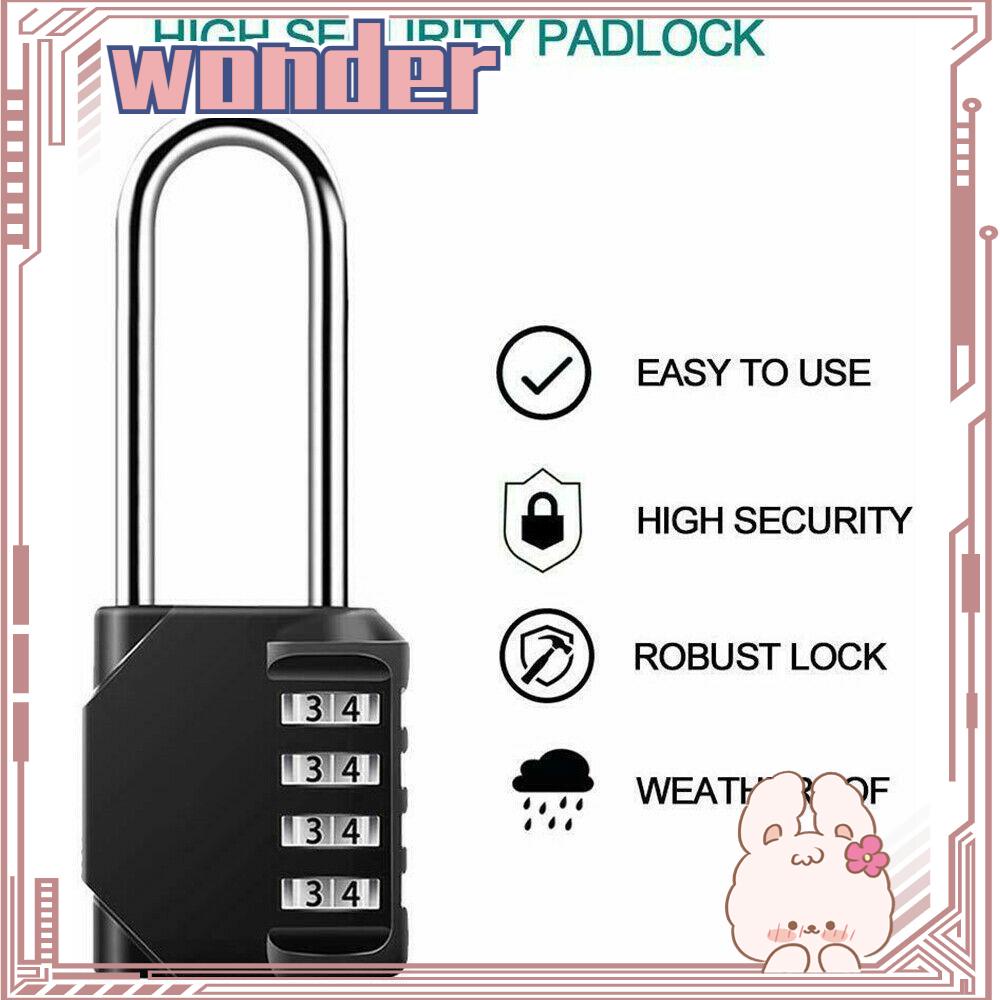 WONDER Kunci Kombinasi Angka 4digi Aksesoris Hardware Koper Anti Air Coded Lock