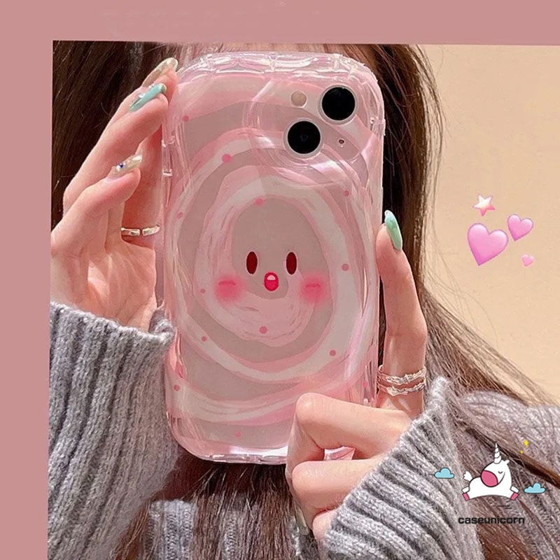 Case Ekspresi Warna-Warni Kartun Untuk Infinix Hot8 10Lite 30i 9panas10 11 20 8 9 12 30 Main Cerdas6 7 6Plus 5catatan12 G96 12 4G Smiley Lucu Glossy 3D Wavy Curved Edge Soft Case