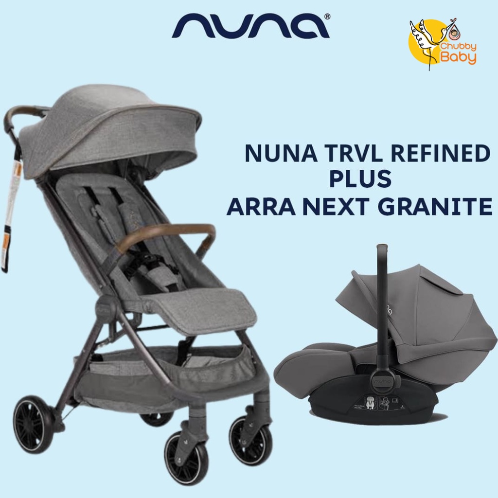 (BUNDLE SET) Nuna TRVL Refined + Nuna Arra Next Granite