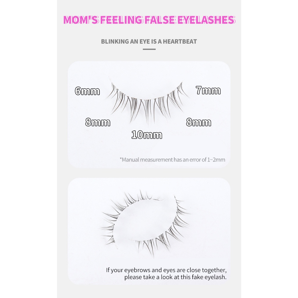 MAGEFY False Eyelash Lashes Bulu Mata Palsu Lentik Natural 3D 5 Pasang Glam Charm 1458