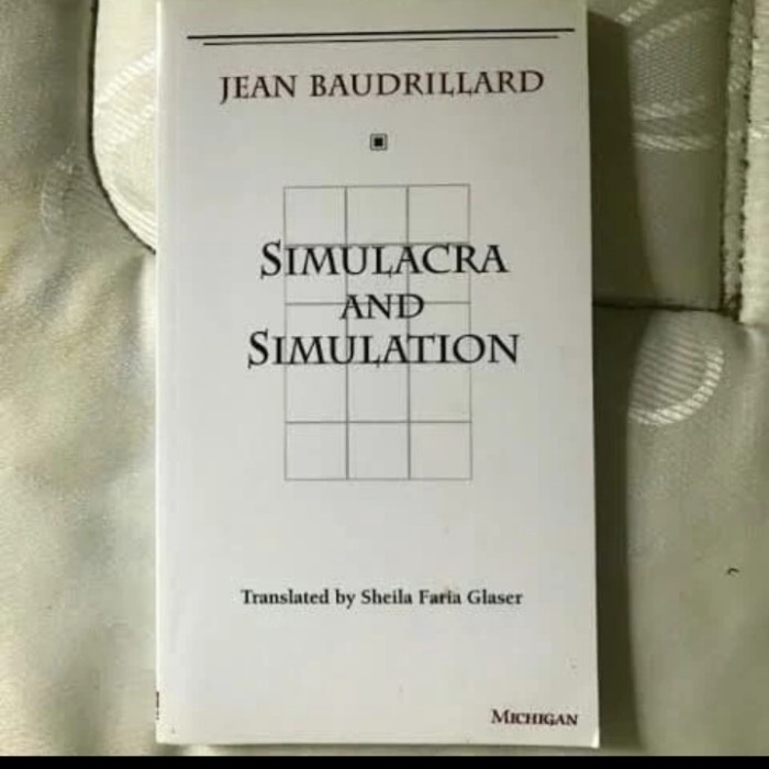 SIMULACRA AND SIMULATION BAUDRILLARD