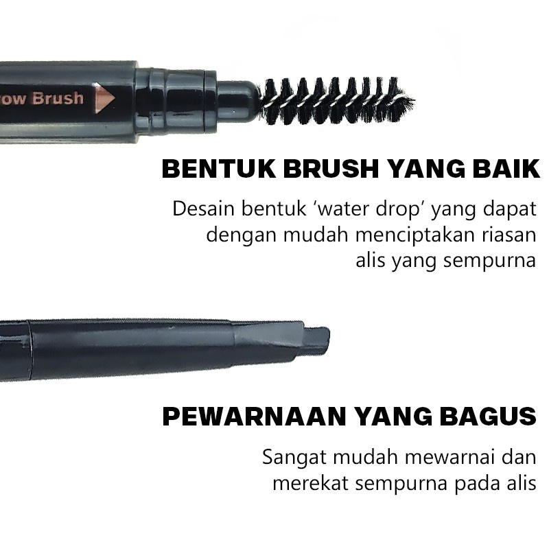 RADYSA - USHAS EYEBROW PENCIL 0.35 GRAM - PENSIL ALIS 2IN1 DENGAN SIKAT