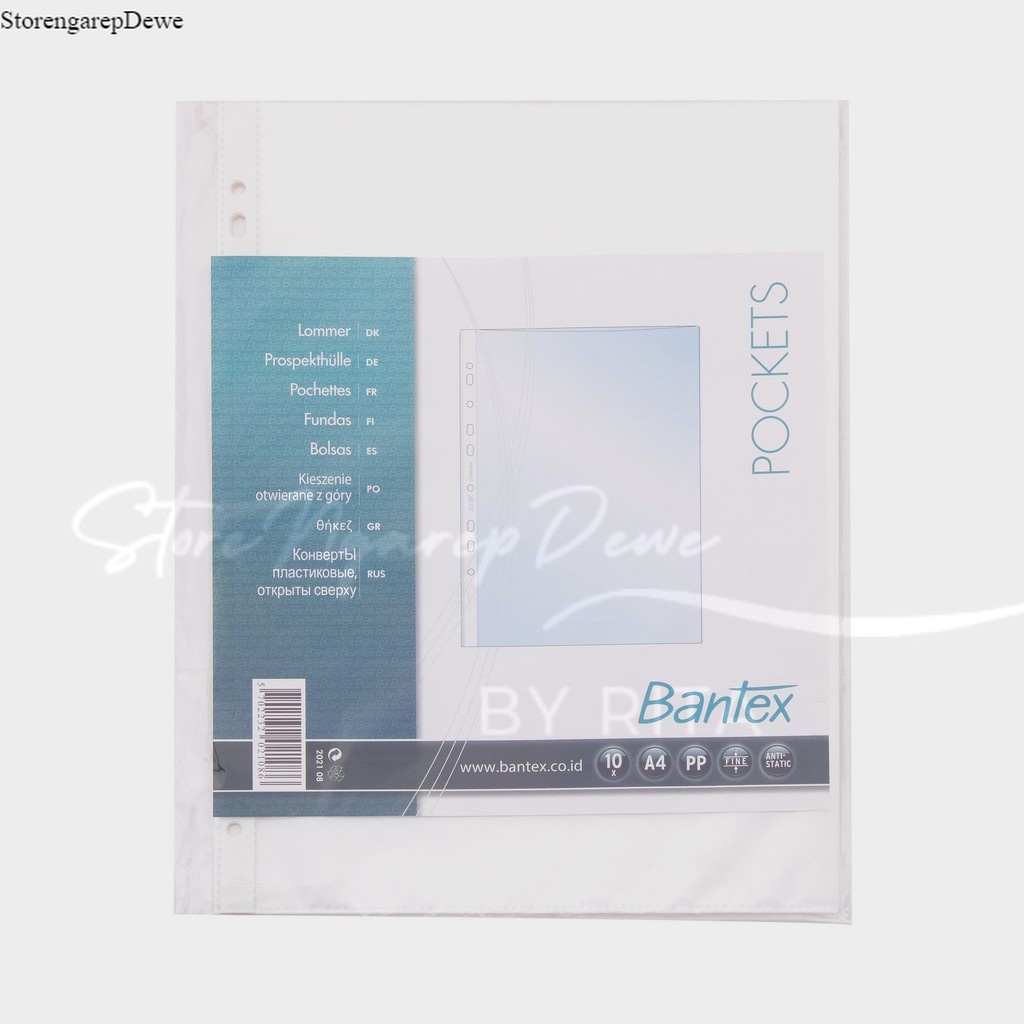 

Bantex Pocket A4 0,05mm With Top Opening (10 sheets) #2021 08 original seperti gambar bantex