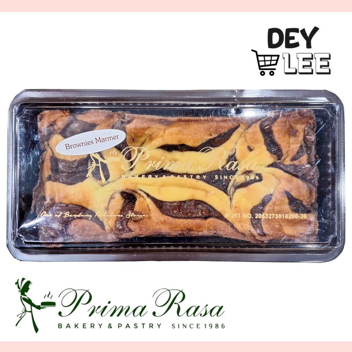 

PRIMARASA Brownies Panggang Marmer Cake Kecil Oleh-Oleh Bandung