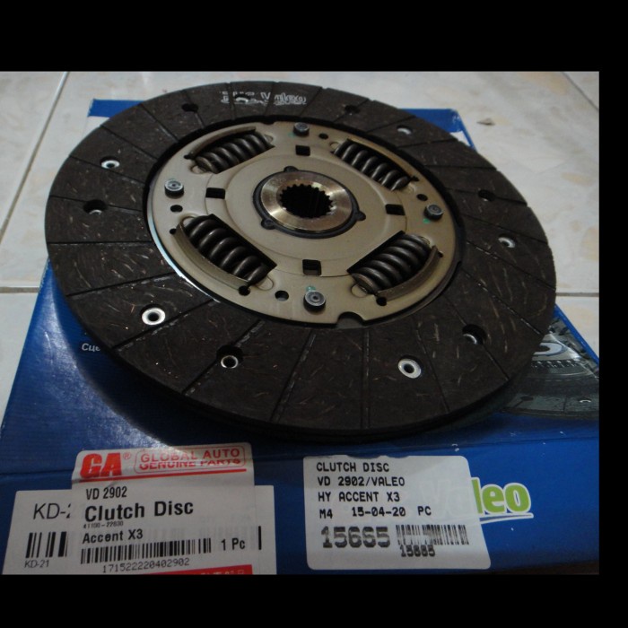 SPAREPART OTOMOTIF- Kampas Kopling Hyundai Accent X3/Cakra Valeo Korea -KOMPONEN AKSESORIS
