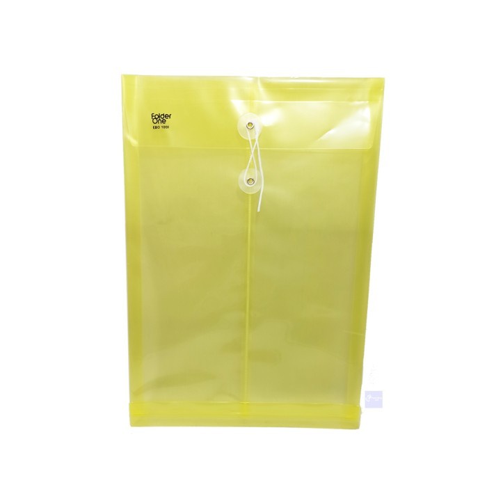 

[DD] FOLDER ONE - Map Tali Plastik Ukuran Folio - Lusin - Kuning