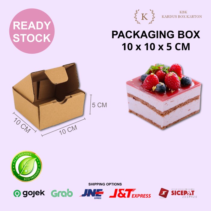 

Kardus Box Die Cut Polos Ukuran 10 x 10 x 5 Cm Single Wall Tebal 3mm