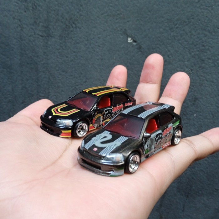 TERBARU Hot Wheels Honda Civic EK9 set custom Kamen Rider Black n Shadowmoon