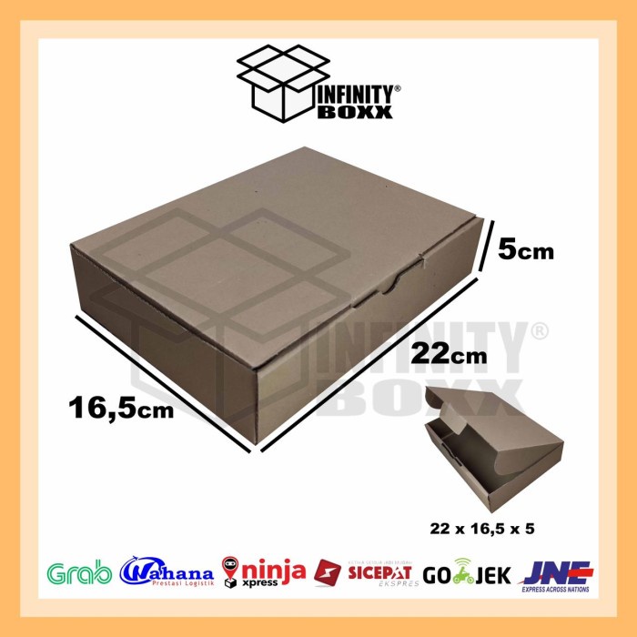 kotak kardus pizza box die cut ukuran 22x16.5x5