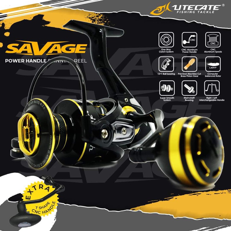 Reel Utecate SAVAGE 6000 HP Free Handle