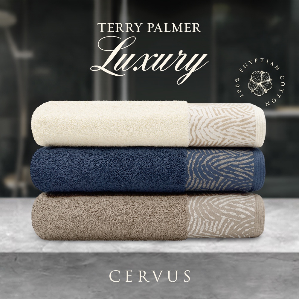 HANDUK MANDI DEWASA TERRY PALMER LUXURY EGYPTIAN CERVUS UKURAN 70 X 140 CM