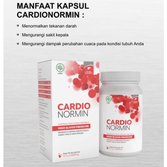Cardionormin 100% Asli Obat Hipertensi Jantung Ampuh Cardio Normin Bpom Original
