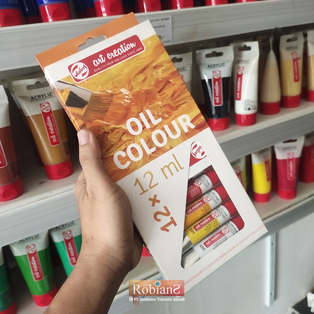 

Cat Lukis / Cat Minyak - Talens Art Creation Oil Colour Set 12 x 12 ml