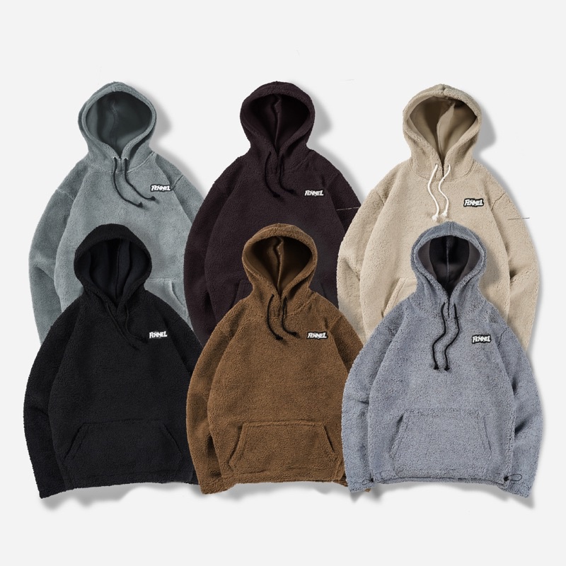 [N01199] Jaket Hoodie Sherpa Distro Motif FENNEL Super Murah Promo Besar