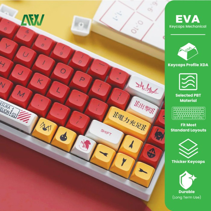 EVA Keycaps Mechanical Keyboard Sublime PBT ASUKA 108