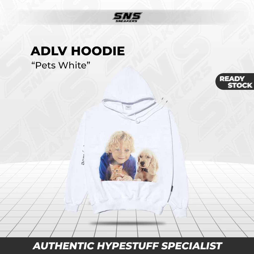 ADLV Hoodie Pets White BNWT 100% Original Authentic