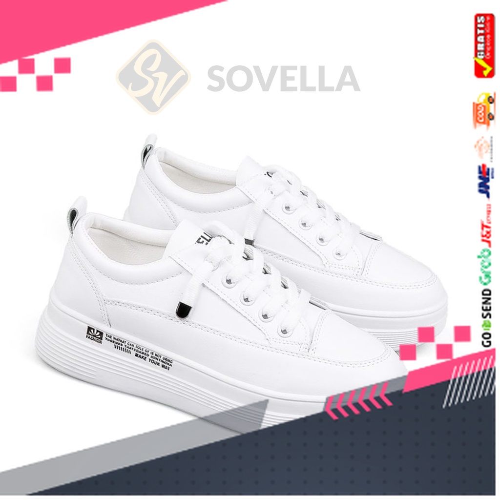 UKURAN SIZE 37 38 39 40 41 42 43 44 45 /SOVELLA Alexa Sepatu Sneakers Olahraga Sport Kets Putih Hita