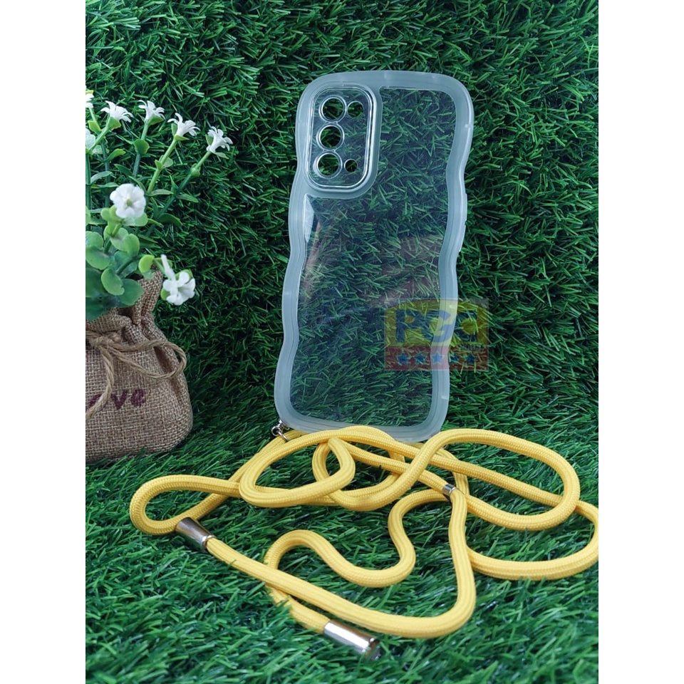 Case Clear Gelombang + TALI ( OPPO RENO 5 5G ) Casing Hp Terbaru 2023 - PGC MALL
