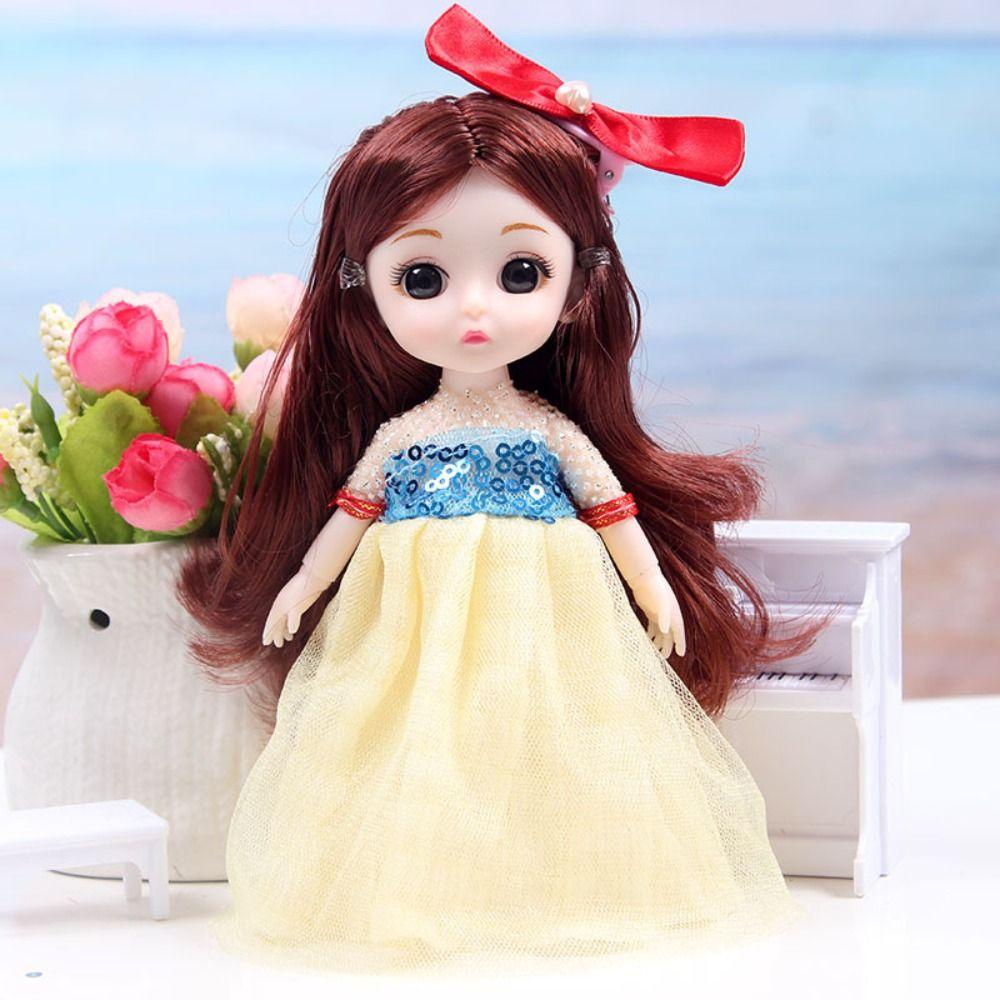 NEEDWAY Needway Molly Boneka Anak Perempuan Mini 17 cm Model Boneka Princess Articulated Doll Princess Dolls Mainan Set