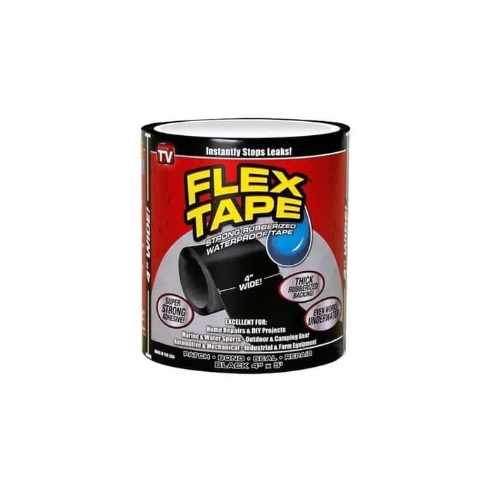 

Flex Tape Isolasi Ajaib Super Kuat Anti Bocor Rubberized Water Proof