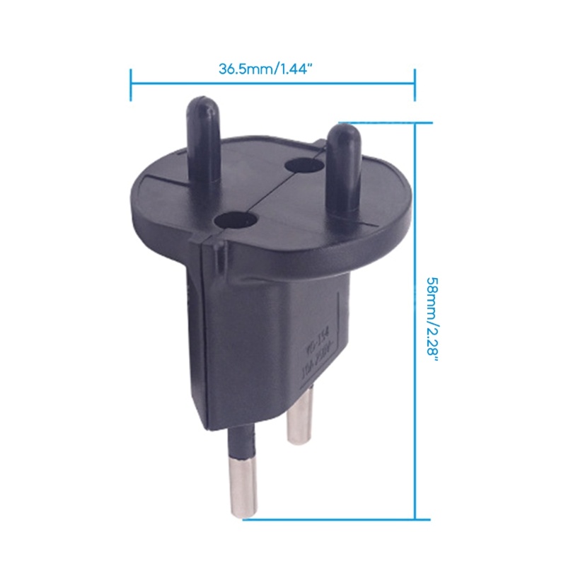 Zzz Adaptor Colokan Eropa Konverter Daya Colokan 3pin Colokan Listrik 16A Ke 10A 250V