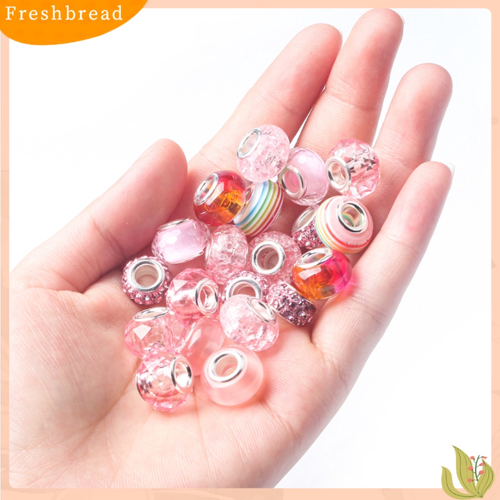 &lt; Freshbread &gt; 1kotak Gelang Manik-Manik Bersinar Good-looking Indah Indah Hadiah Halus Paduan Anak Gelang Handmade DIY Set Manik-Manik Lubang Besar Untuk Perempuan