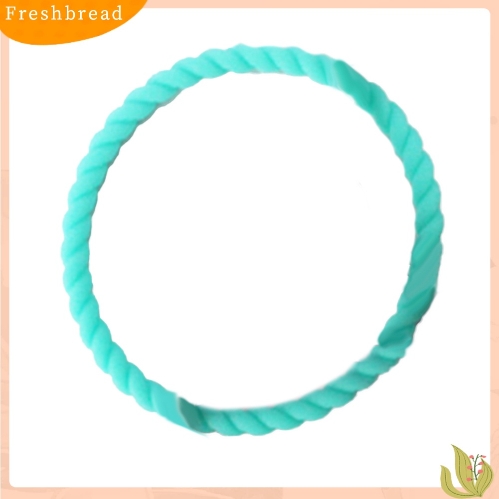 &lt; Freshbread &gt; Perempuan Silikon Twist Gelang Fashion Olahraga Bangle Gelang Perhiasan Hadiah