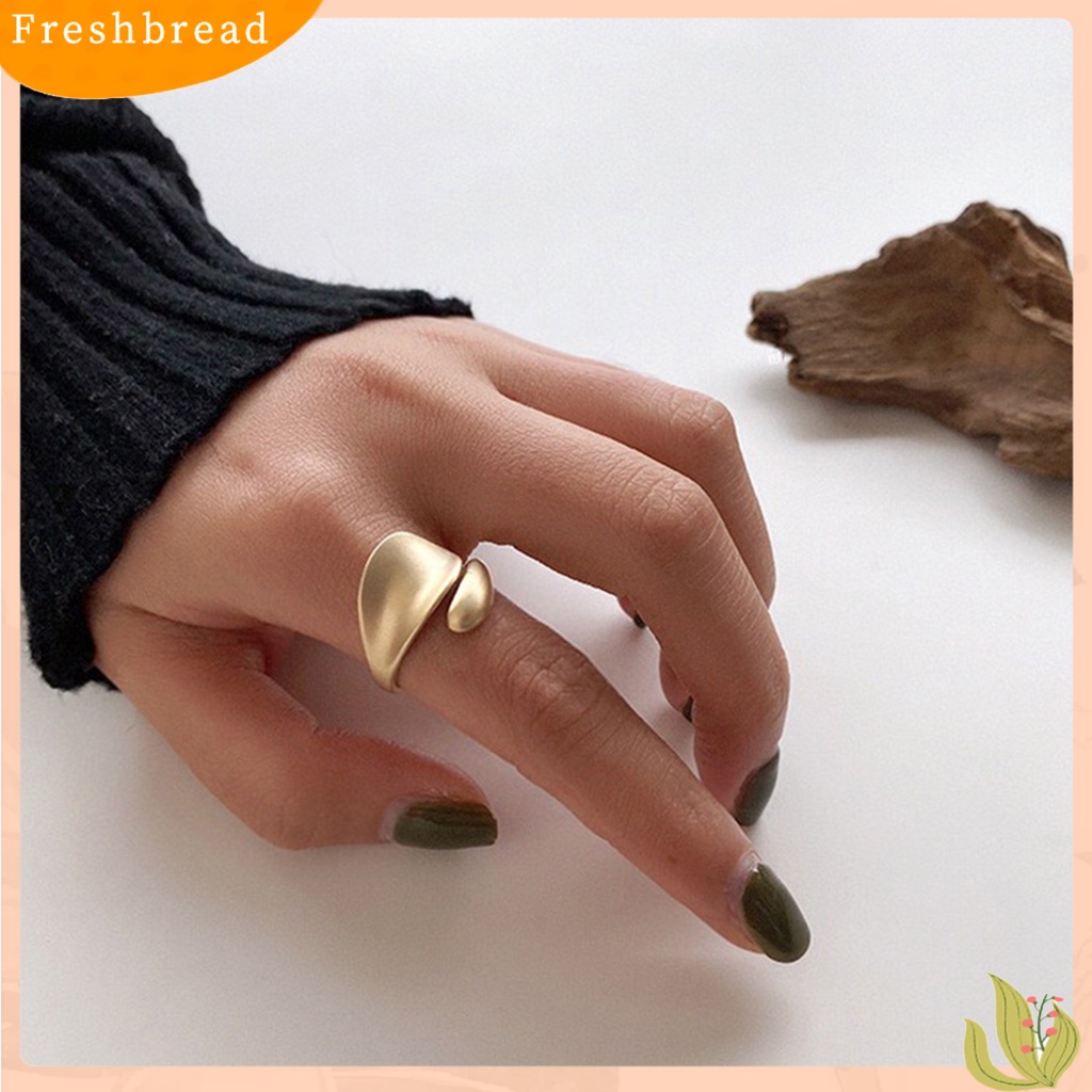 &lt; Freshbread &gt; Cincin Jari Logam Interlaced Gaya Korea Vintage Adjustable Opening Ring Hadiah Ulang Tahun