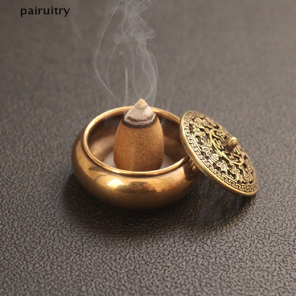 Prt Retro Incense Burner Dua Belas Zodiak Signs Burner Kuningan Tempat Dupa Dengan Penutup PRT