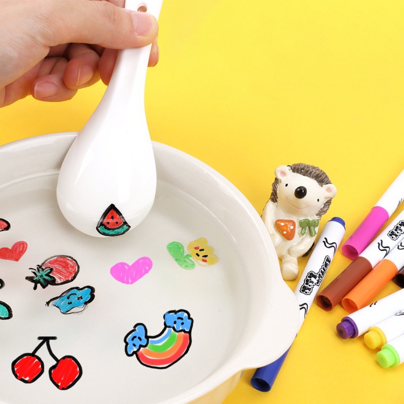 Water Floating Pen Whiteboard Pen Anak DIY Lukisan Edukasi Dini Magic Pen Melayang Serut Spidol Mengapung Di Air