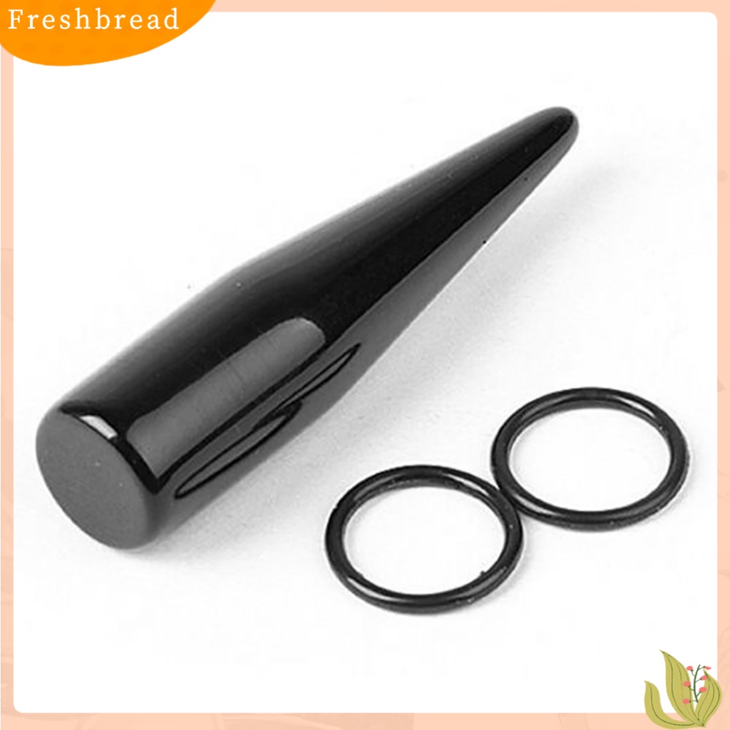 &lt; Freshbread &gt; 1Pc Akrilik Spiral Lancip Daging Terowongan Telinga Tandu Expander Bentuk Kerucut Anting