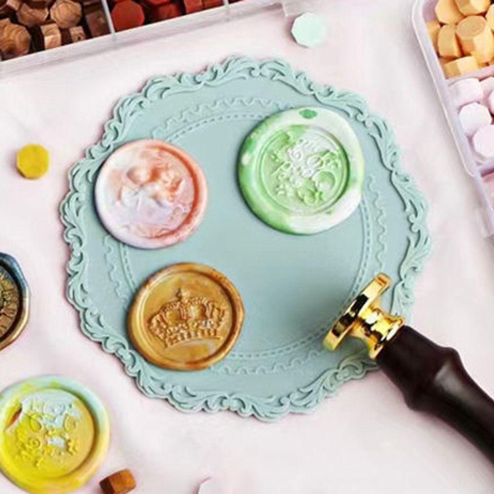 [Elegan] Pad Silikon Kerajinan Halus Pesta Pernikahan Wax Seal Aksesori Diy Brithday Party Sealing Wax Pad