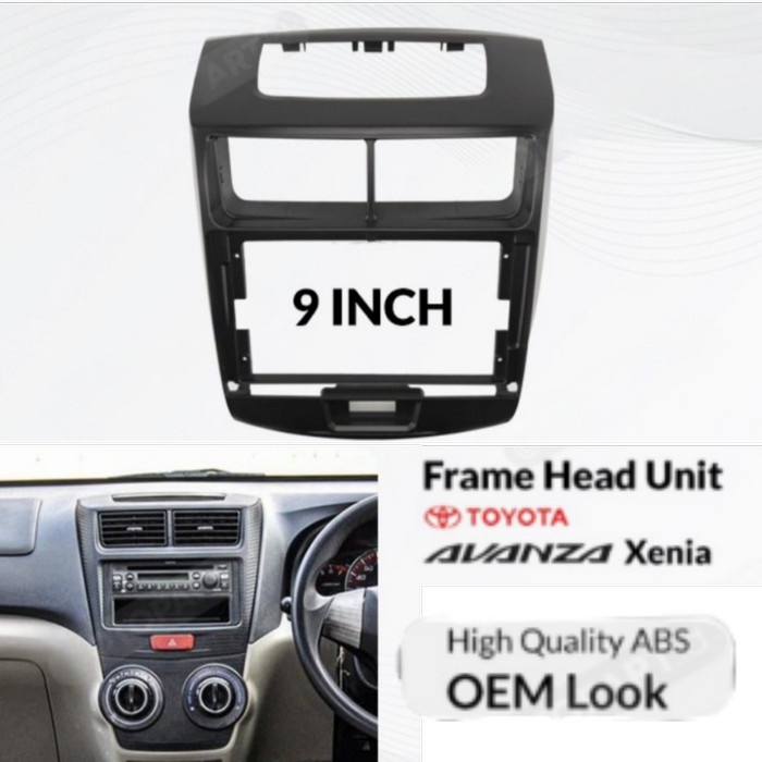 Frame Headunit 9 Inch Avanza Xenia 2012- 2015 OEM Style Android