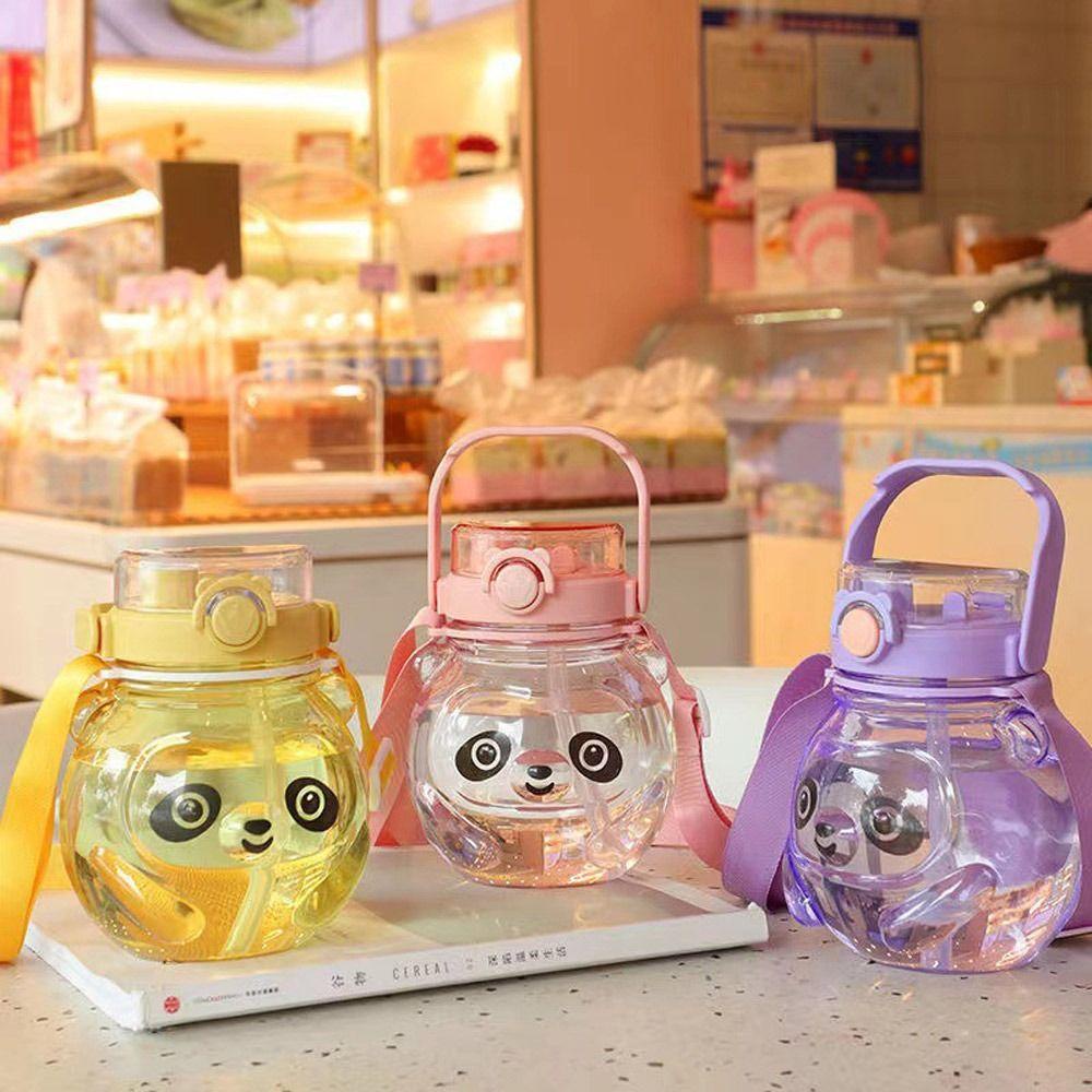 Populer Kawaii Water Bottle Outdoor Lucu Beruang Botol Air Plastik