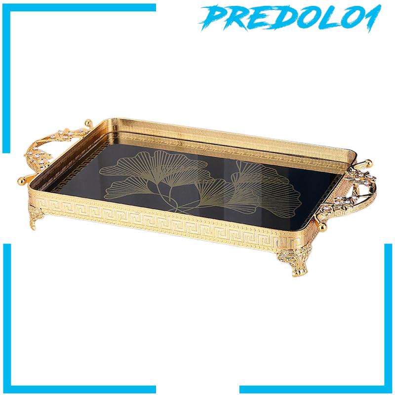 [Predolo1] Nampan Hias Dengan Pegangan Nordic Style Desktop Organizer Serving Tray