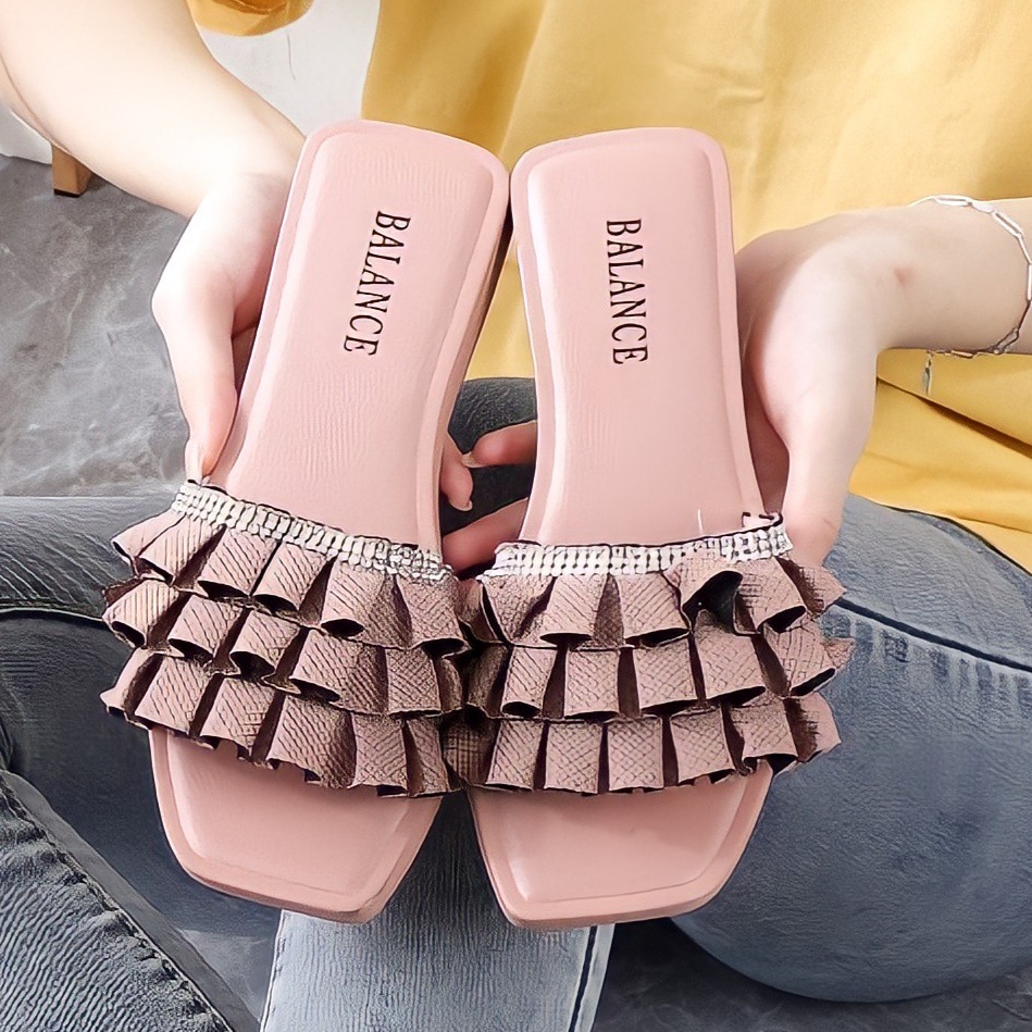 Sandal Wanita Teplek Empuk Kelopak BLC 268-X5