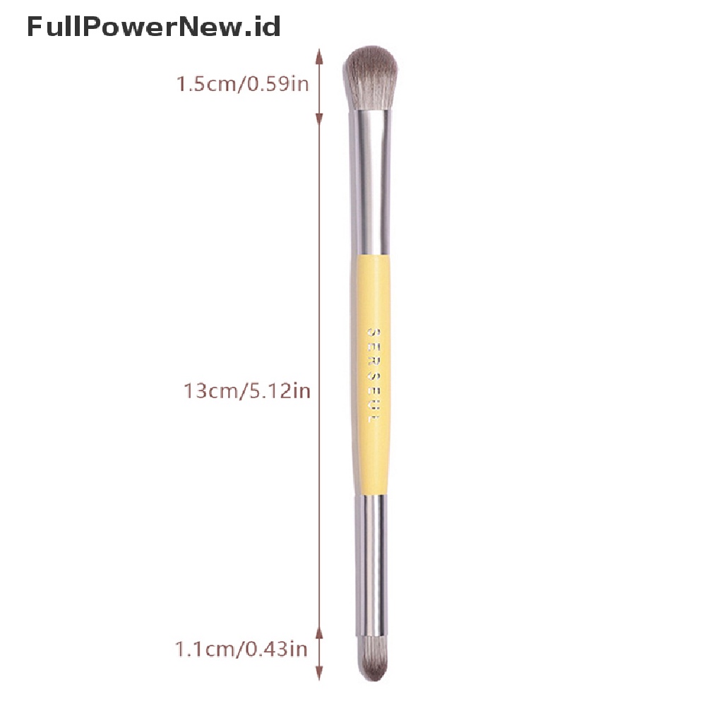 Power 1PC Sikat Pewarna Mata Dua Ujung Noda Detail Highlight Brush Alat Makeup ID