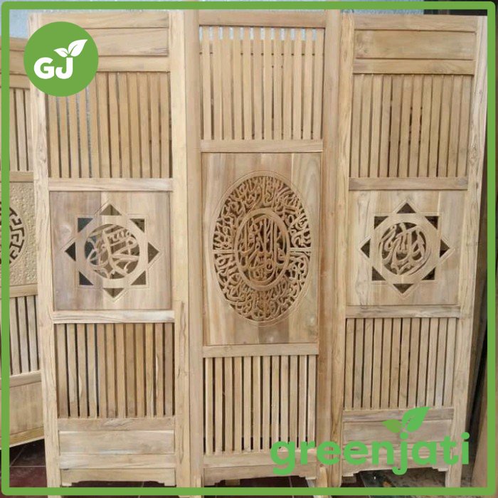 sketsel kaligrafi jati ukir